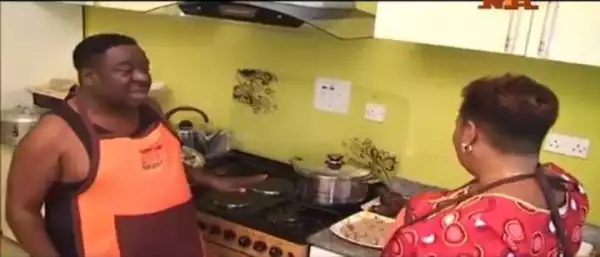 Mr. Ibu Shows Off His Cooking Skills As He Cooks Egusi Soup ( See Photos, Video)